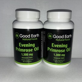 Unbranded Lot Of 2- Evening Primrose Oil 1,300 Mg/ Hexan Free/ 60 Soft-gels/ Exp 10/2028