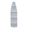 Ironing Board Cover and Pad (Blue Chevron), 100% Cotton with