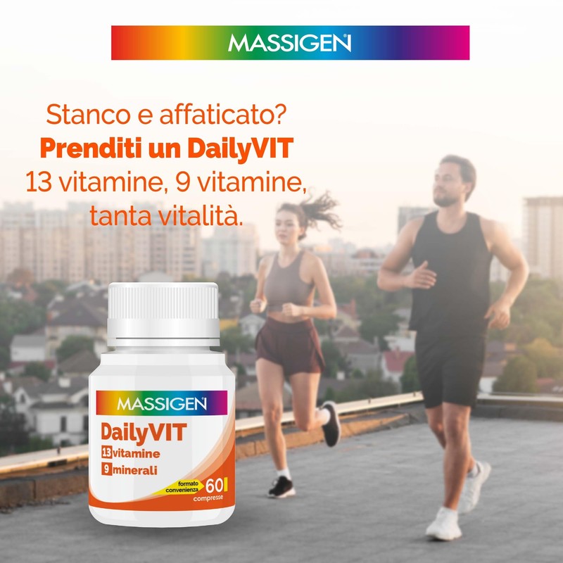 DailiVIT+ - Integratore Multivitaminico, con 13 Vitamine e 9 Minerali,