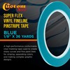 Custom Shop Vinyl Fineline Pinstripe Tape, Blue 1/8" x 36