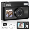 Teoryieer Digital Camera 4K 64MP Compact Camera Digital with 32GB