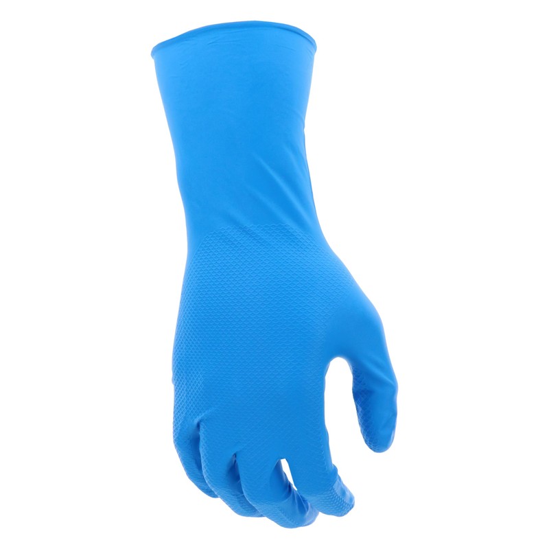 Grippaz Food Plus 8 Mil Nitrile 12" Disposable Gloves 48-Pack,