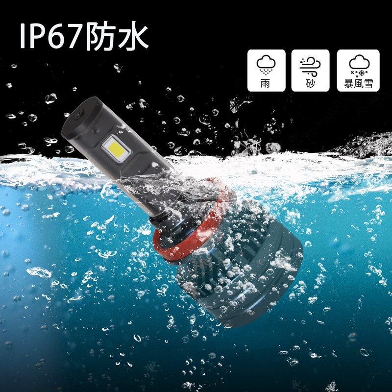 High Brightness LED Headlight, H8, H9, H11, H16, Angle Adjustable,
