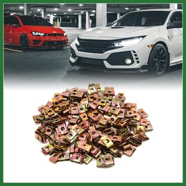 Motoforti 197Pcs Speed Fastener U Nuts Car Dashboard Panel Self Tapping Screw Clips Long-lasting