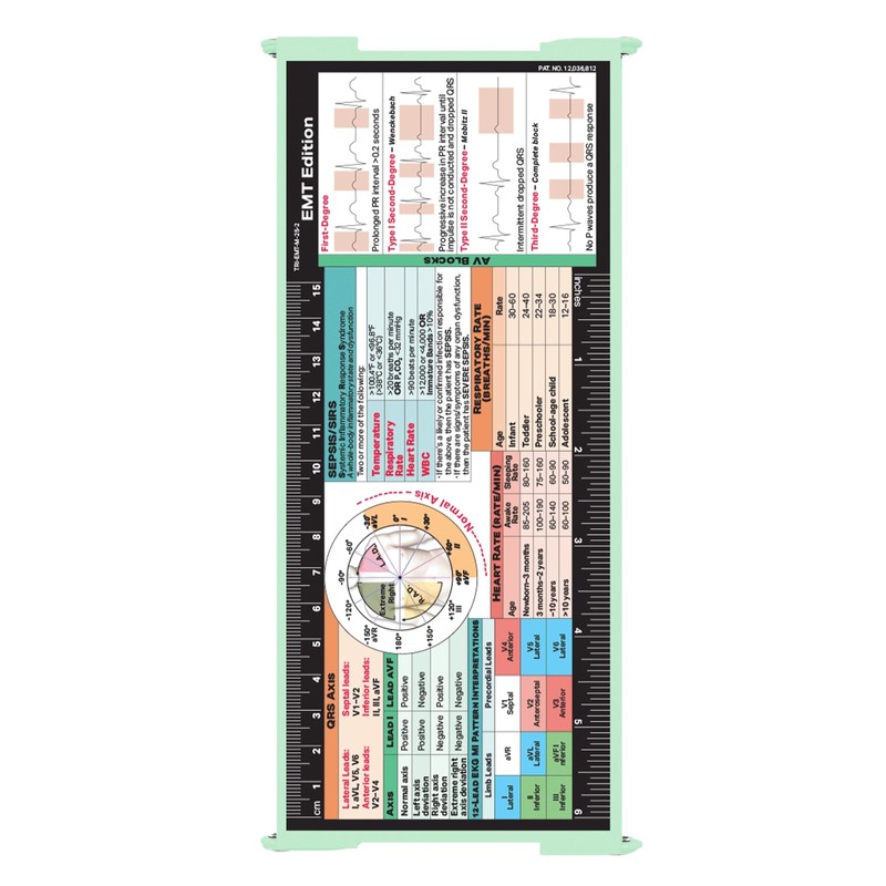 Whitecoat Clipboard® Trifold - EMT Edition (Mint, Trifold)