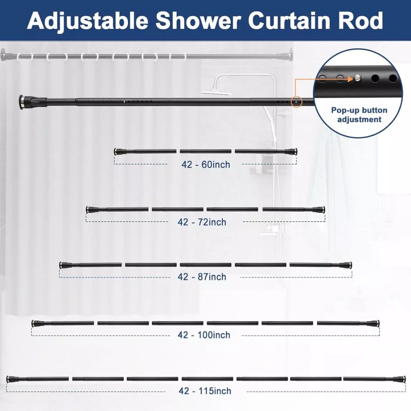Nicecho Tension no drill on or wall mounted drill shower