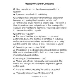 My-Cap's Silicone Cap and Lid to Reuse Capsules (Blueberry Color)