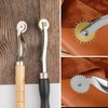 2 PCS Tracing Wheel, Professional Perforator Tool with Wooden Handle,