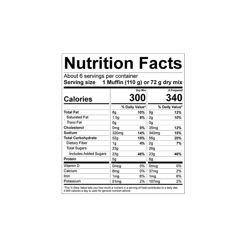 Concord BLUEBERRY Muffin Mix - 6 (SIX) 15oz Boxes