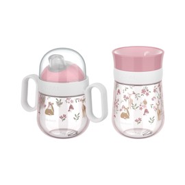 Mepal Mio Set - 360° | Baby Drinking Cup from 6 Months | Leak-Proof | Dishwasher Safe | Fairy Garden
