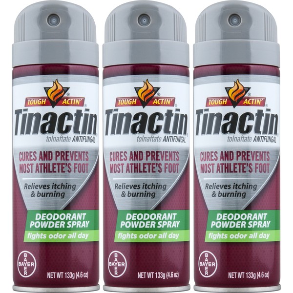 Tinactin Athletes Foot Deo Spray Powder (Pack of 3)