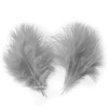 30 Silver Grey Marabou Feathers Quality Craft Pack