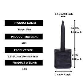 24-pcs Nylon Target Nail Durable Target Face Pin BogenschießenTarget Pin Fixed für Zielpapiere, Eva Foam, Stroh Bogenschießen Ziel