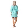Turkish Linen - Bata corta ligera de punto gofre, spa
