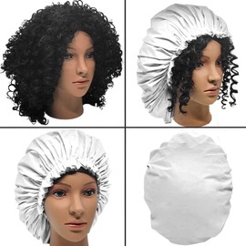 ELEBOX Premium Collection Super Jumbo Shower Cap White