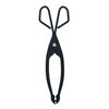 Straight Log Tongs Metal Fireplace Firepit Wood Coal Scissor Grabber