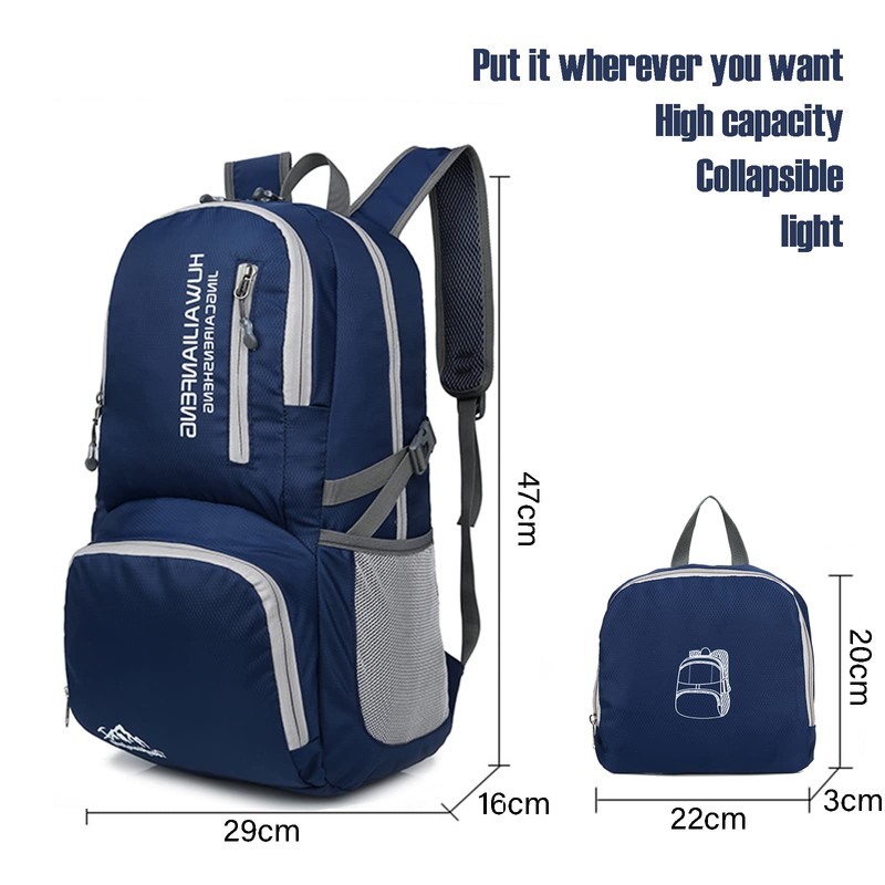 Lywencom Hiking Backpack,30l sporty lightweight folding waterproof ultralight backpack for
