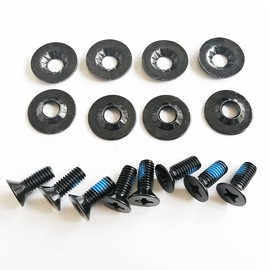 Sets Silver Snowboard Binding Screw Set Fits for Bindings Ski Accessories Skis Outdoor Sport Parts Replacement (Black)