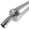2 Stroke 2st Chamber Muffler Silencer Silver Black Blue Red