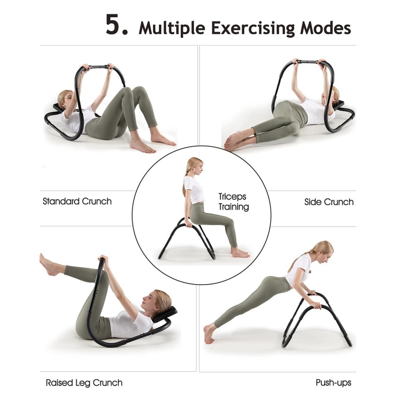 Ab Crunch Machine, Ab Roller for Home, Portable Ab Cruncher