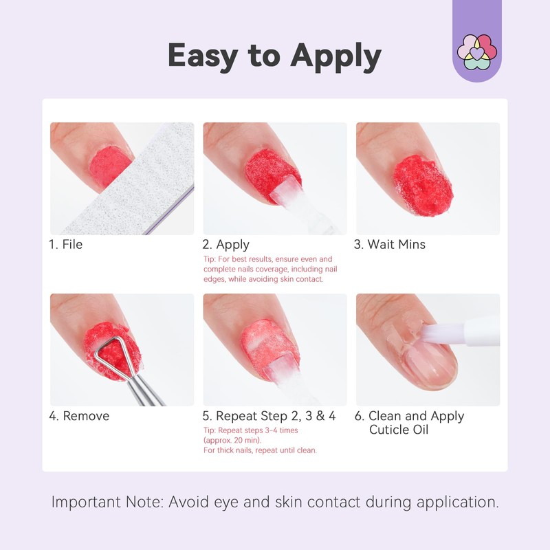 SAVILAND Pro Dip Powder Remover Kit - Gentle & Easy