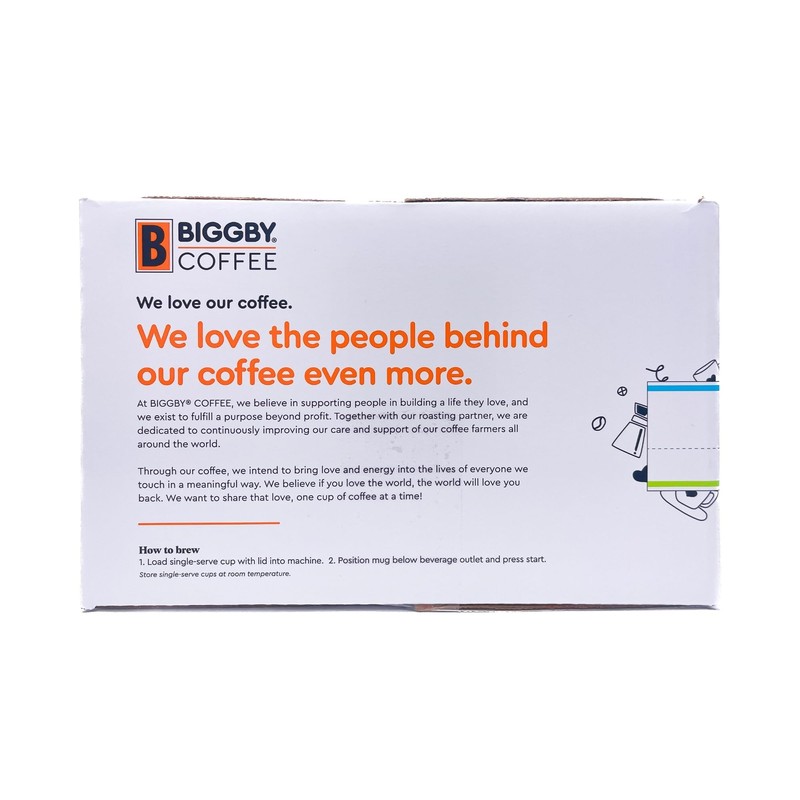 Biggby French Roast, Single Serve Coffee, Recyclable Plastic Cups, 80