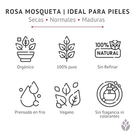 LilaLavanda – Aceite de Rosa Mosqueta 100% Puro Orgánico – Regenerador para Cicatrices, Estrías y Manchas – Prensado en Frío – 28 ml