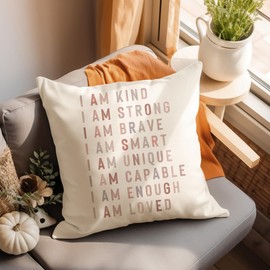 Classroom Pillow Covers for Kids Reading Corner, Affirmation Throw Pillow Case, Classroom Affirmation, Decorative Pillow Covers, Kids Room Bed Pillow, Daily Reminders Gift Kids Room Decor