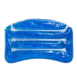 PANA be Cool Bath Pillow with Cooling Gel Beads • Neck Pillow Bathtub • Cushioning Bathtub • 28 x 18 x 4 cm • Colour: Blue