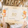 Rolarhola 80th Birthday Guest Book and Party Decorations Set, 12x18