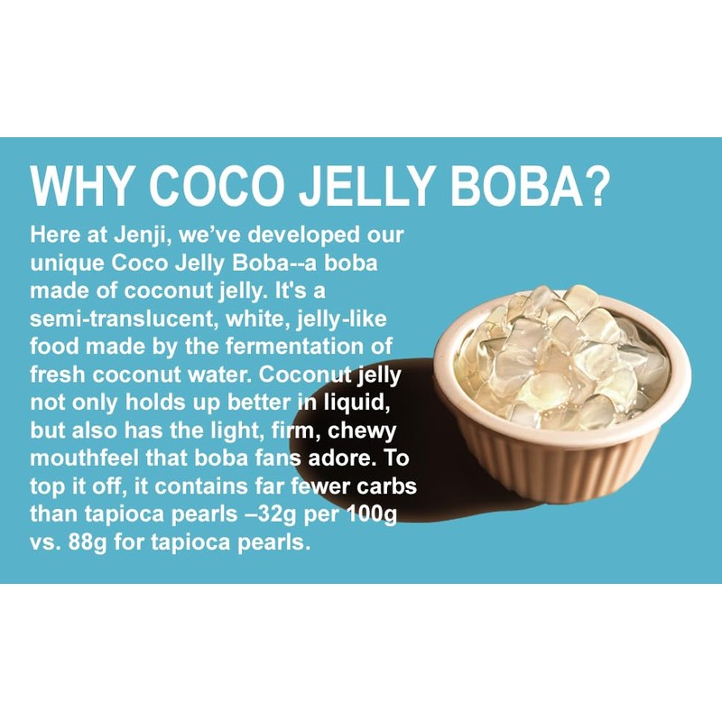 Jenji Pure Boba Tea, Mango Latte Flavor | 10.8 fl