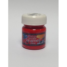 Polyvine 20ml Acrylic Enamel Paint Scarlet