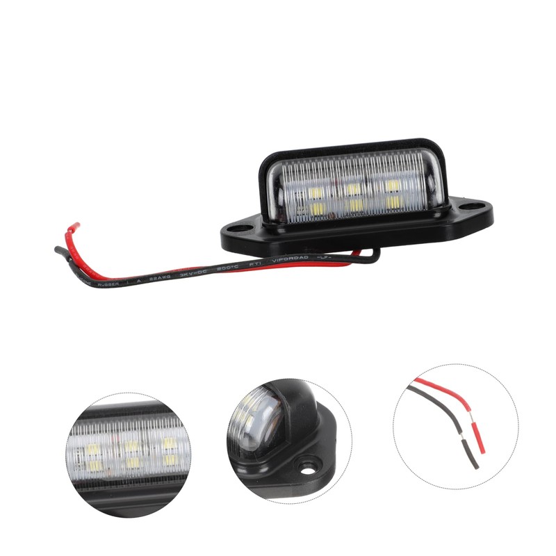 ULTECHNOVO 4pcs Led License Plate Light Taillight for Trucks and