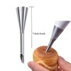 2PCS Cream Icing Piping Nozzle Tip, Stainless Steel Long Puff