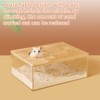 FeiFanChoice Hamster Sand Bath, 18.5x12.5x8.5 CM Transparent Hamster Bathing Sand,