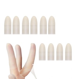 Mirhua Silicone Hand Thumb Sack Elastic Gel Material Anti-Sweat Breathable Waterproof Anti-slip Protection 100pcs Anti-Static Laboratory Work Anti Scratch Fingertips