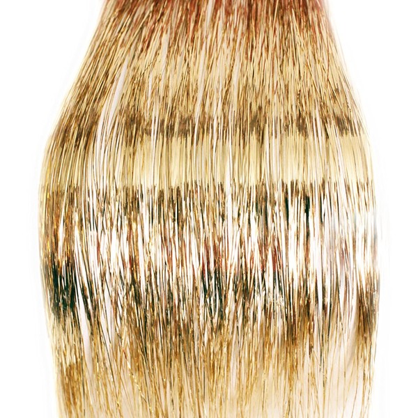 20" Hair Tinsel 100 Strands - Champagne Gold
