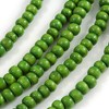 Avalaya Lime Green Multistrand Layered Wood Bead with Cotton Cord