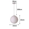 KRIPINC 3D Print Ceiling Light Moon, Creative Pendant Light Moon,