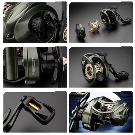 Adoolla Lure Fishing Reel Ultralight 8.1:1 High Speed Gear Ratio Long Casting Shallow Line Cup Baitcasting Reel Right Hand