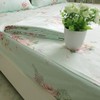 FADFAY Shabby Green Floral Bed Sheet Set Twin XL Cotton