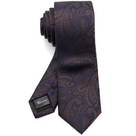 WANDM Narrow Tie, Skinny Tie, 2.4-inch (6 cm) Width, Washable, Patterned