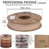 FXAAGFH 30% Real Wood Fiber 3D Printer Filament Bundle, 3