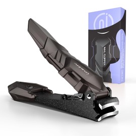 Nagelknipser für Fingernagel und Fußnägel, Klein Nagelknipser aus Mattiertem Edelstahl,Scharf Nail Clipper und Nagelzwicker Groß, Klein Nagelknipser mit Auffangbehälter,Nagelschneider für Männer Damen