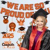 LARRAZABAL Orange Graduation Decorations 2025, We are So Proud of