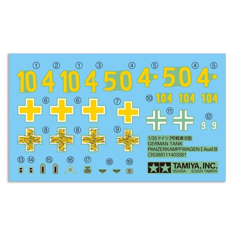 TAMIYA 35388 1:35 German PzKpfw. I AUSF. B (1) -