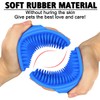 Kwispel Dog Grooming Brush, Pet Shampoo Bath Brush Shedding Soothing