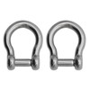 Extreme Max 3006.8411.2 BoatTector Stainless Steel Bow Shackle with No-Snag