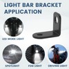 Biqing 2PCS LED Light Bar Side Mounting Brackets Universal Single