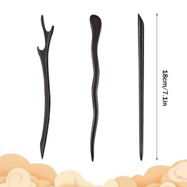 french hair clip white bobby pins 3 Pack Wooden Barrette Japanese Barrette Pencil Barrette Chopsticks Barrette Chopsticks Handmade Carved Pencil Hair Sticksfor Women Girls, 3 Styles